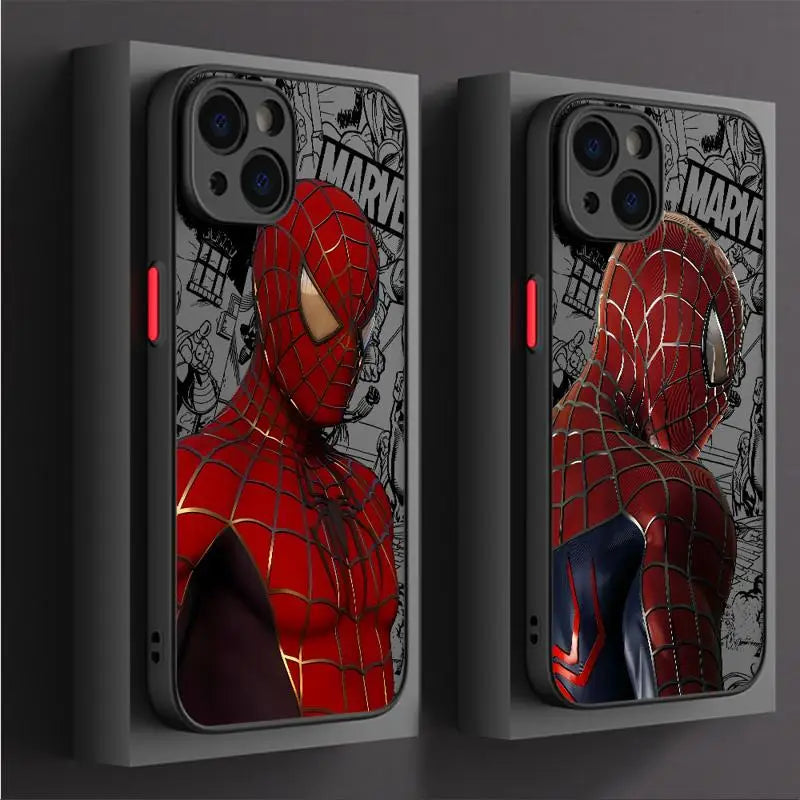 Marvel Spider-Man Venom Cover Phone Case for iPhone 11 12 Mini 13 14 16 15 Pro 15 16 Pro Max Matte Hard Shell